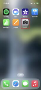 iPhone　カメラアプリ