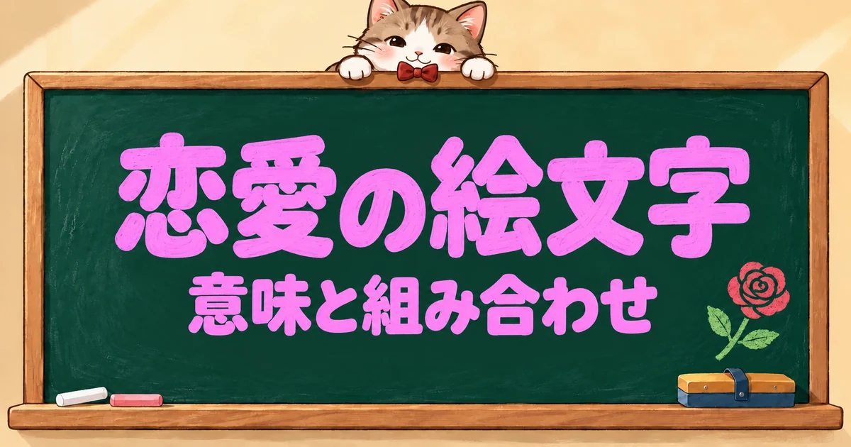 恋愛の絵文字の意味38選｜照れ・片思い・失恋と組み合わせ【コピペボタン付】